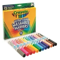 Crayola Washable Markers, Conical Tips (box Of 12), Price/Box Of 12