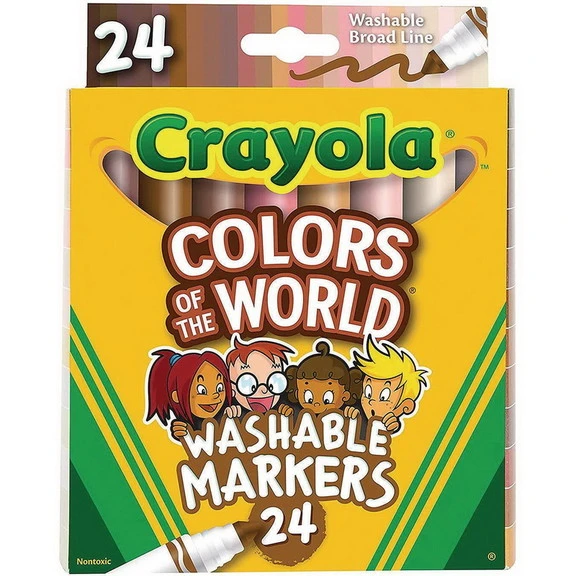 Crayola SC1360 Crayola® Colors Of The World Markers (Pack Of 24), Price/Pack Of 24 3 Crayola SC1360 Crayola® Colors Of The World Markers (Pack Of 24), Price/Pack Of 24