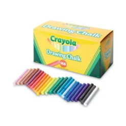 Crayola CYO510400 Colored Drawing Chalk, Six Each Of 24 Assorted Colors, 144 Sticks/set, Price/ST