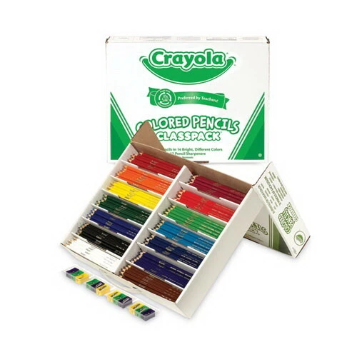 Crayola CYO688462 Colored Woodcase Pencil Classpack, 3.3 Mm, 14 Assorted Color Sets/box, Price/BX 4 Crayola CYO688462 Colored Woodcase Pencil Classpack, 3.3 Mm, 14 Assorted Color Sets/box, Price/BX - Image 2