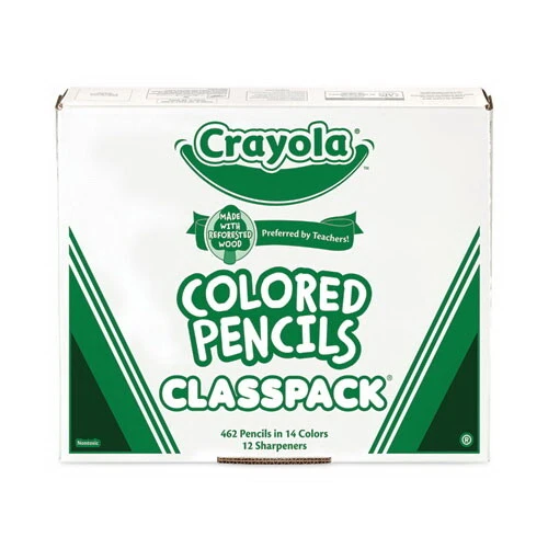 Crayola CYO688462 Colored Woodcase Pencil Classpack, 3.3 Mm, 14 Assorted Color Sets/box, Price/BX 3 Crayola CYO688462 Colored Woodcase Pencil Classpack, 3.3 Mm, 14 Assorted Color Sets/box, Price/BX