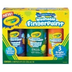 Crayola Washable Fingerpaint Secondary Set