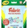 Crayola Fine Line Fabric Markers 10-Pkg-, 10PK -Crayola Sales Unbeatablesale20Inc nmg93646xx1200xxc747b4