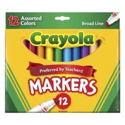Crayola Original Non-Toxic Marker Set, Conical Tip, Set - 12