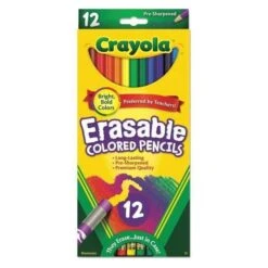 Crayola Color Pencil, Erasable, Assorted, PK12