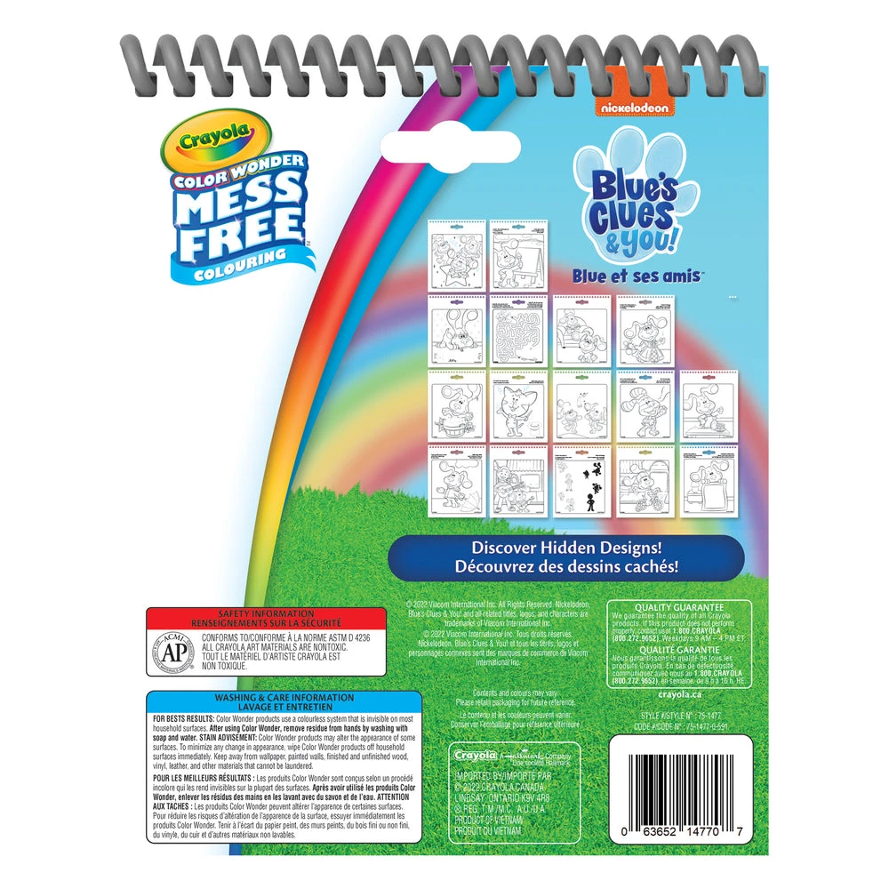 Crayola Color Wonder Mess-Free Travel Activity Pad - Blue's Clues 4 Crayola Color Wonder Mess-Free Travel Activity Pad - Blue's Clues - Image 2