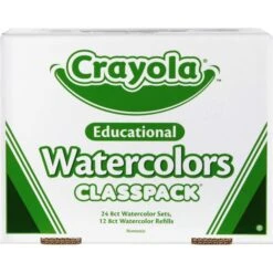 Crayola Watercolors, 8 Assorted Colors, Palette Tray, 36/Carton -Crayola Sales ae7b405d258f43bb12976a729cf98da0e8