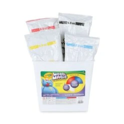 Crayola Model Magic Modeling Compound, 8 Oz Packs, 4 Packs, Blue, Red, White, Yellow, 2 Lbs -Crayola Sales b1cf2d92d3ce2cc1d556e82a3bb985c92e
