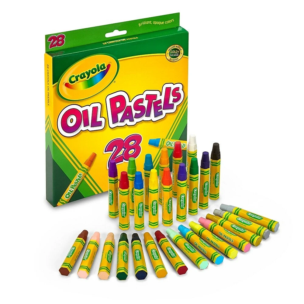 Crayola Oil Pastels 28 Colours, 168 Pack (BIN524628) 4 Crayola Oil Pastels 28 Colours, 168 Pack (BIN524628) - Image 2
