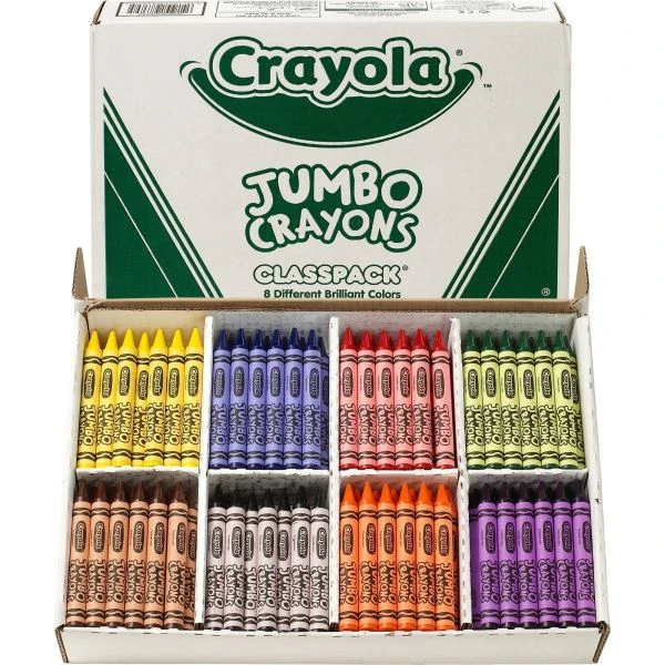 Crayola Jumbo Classpack Crayons, 25 Each Of 8 Colors, 200/Set 7 Crayola Jumbo Classpack Crayons, 25 Each Of 8 Colors, 200/Set - Image 5