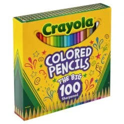 Crayola Long-Length Colored Pencil Set, 3.3 Mm, 2B (#1), Assorted Lead/Barrel Colors, 100/Pack -Crayola Sales c5c9b3b5d72fd90aa5cc0469678741fe86