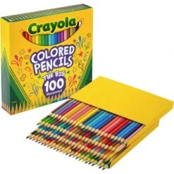 Crayola Long-Length Colored Pencil Set, 3.3 Mm, 2B (#1), Assorted Lead/Barrel Colors, 100/Pack -Crayola Sales c7d38726f45c25e2d504546eb928ec04fc