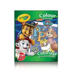 Crayola Colour & Sticker Book, Paw Patrol
