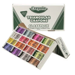 Crayola Triangular Crayons Classpack - 256 Pack Of 16 Crayons