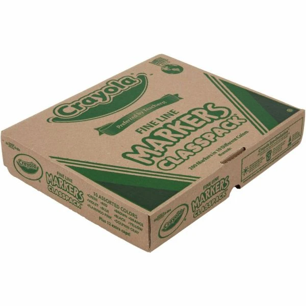 Crayola Fine Line 200-Count Classpack Non-Washable Marker, Fine Bullet Tip, Assorted Colors, 200/Box 8 Crayola Fine Line 200-Count Classpack Non-Washable Marker, Fine Bullet Tip, Assorted Colors, 200/Box - Image 6