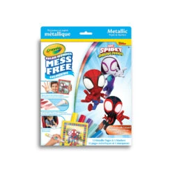 Crayola Colour Wonder Mess-Free Metallic Paper & Markers Kit - Spidey & Friends