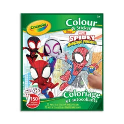Crayola Colour & Sticker Book - Spidey & Friends
