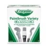 Crayola Large Variety Paint Brush Classpack, Natural; Nylon Bristles, Flat; Round Profiles, 36/Set 2 Crayola Large Variety Paint Brush Classpack, Natural; Nylon Bristles, Flat; Round Profiles, 36/Set -Crayola Sales d65cdc384e80c2191e252212b6fe8a190a