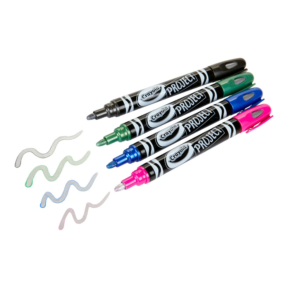 Crayola Project Metallic Outline Markers - 4 Pack 5 Crayola Project Metallic Outline Markers - 4 Pack - Image 3
