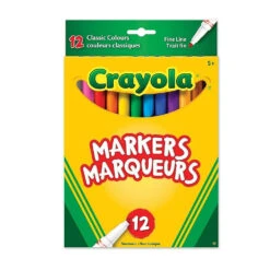 Crayola Original Fine Line Markers, 12 Pack