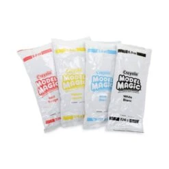 Crayola Model Magic Modeling Compound, 8 Oz Packs, 4 Packs, Blue, Red, White, Yellow, 2 Lbs -Crayola Sales dde329aef3657b5ff2e4aadd4cfd9bd5fa