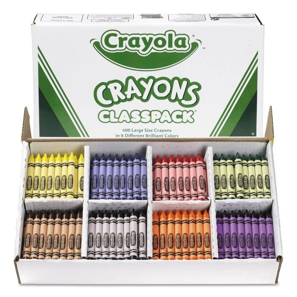 Crayola Classpack Large Size Crayons, 50 Each Of 8 Colors, 400/Box 8 Crayola Classpack Large Size Crayons, 50 Each Of 8 Colors, 400/Box - Image 6