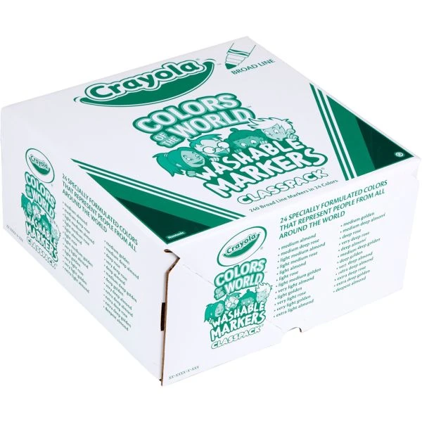 Crayola Multicultural Colors Washable Markers 4 Crayola Multicultural Colors Washable Markers - Image 2