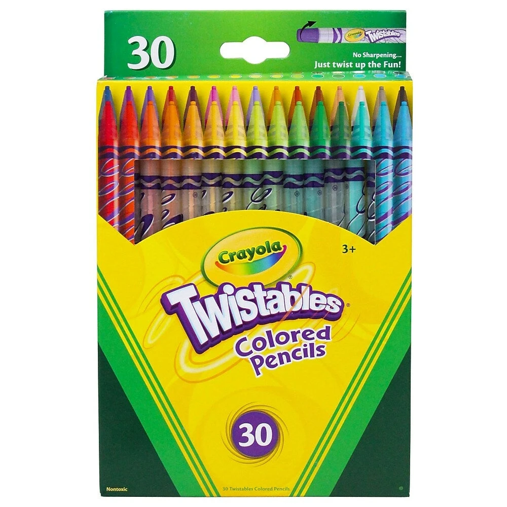 Crayola Twistables Coloured Pencils - 2 Packs Of 30 Pencils 3 Crayola Twistables Coloured Pencils - 2 Packs Of 30 Pencils
