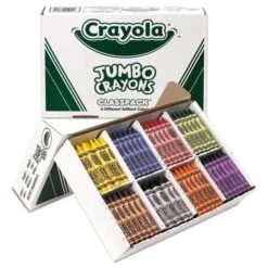 Crayola Jumbo Classpack Crayons, 25 Each Of 8 Colors, 200/Set 17 Crayola Jumbo Classpack Crayons, 25 Each Of 8 Colors, 200/Set -Crayola Sales f690267831a5f47fe880fedbe0bc97503a
