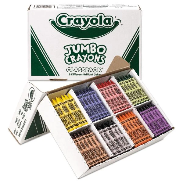 Crayola Jumbo Classpack Crayons, 25 Each Of 8 Colors, 200/Set 10 Crayola Jumbo Classpack Crayons, 25 Each Of 8 Colors, 200/Set - Image 8